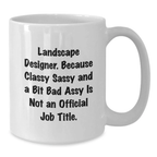Bold Landscape Designer Novelty Mug for Friends Birthday Gift - Additional