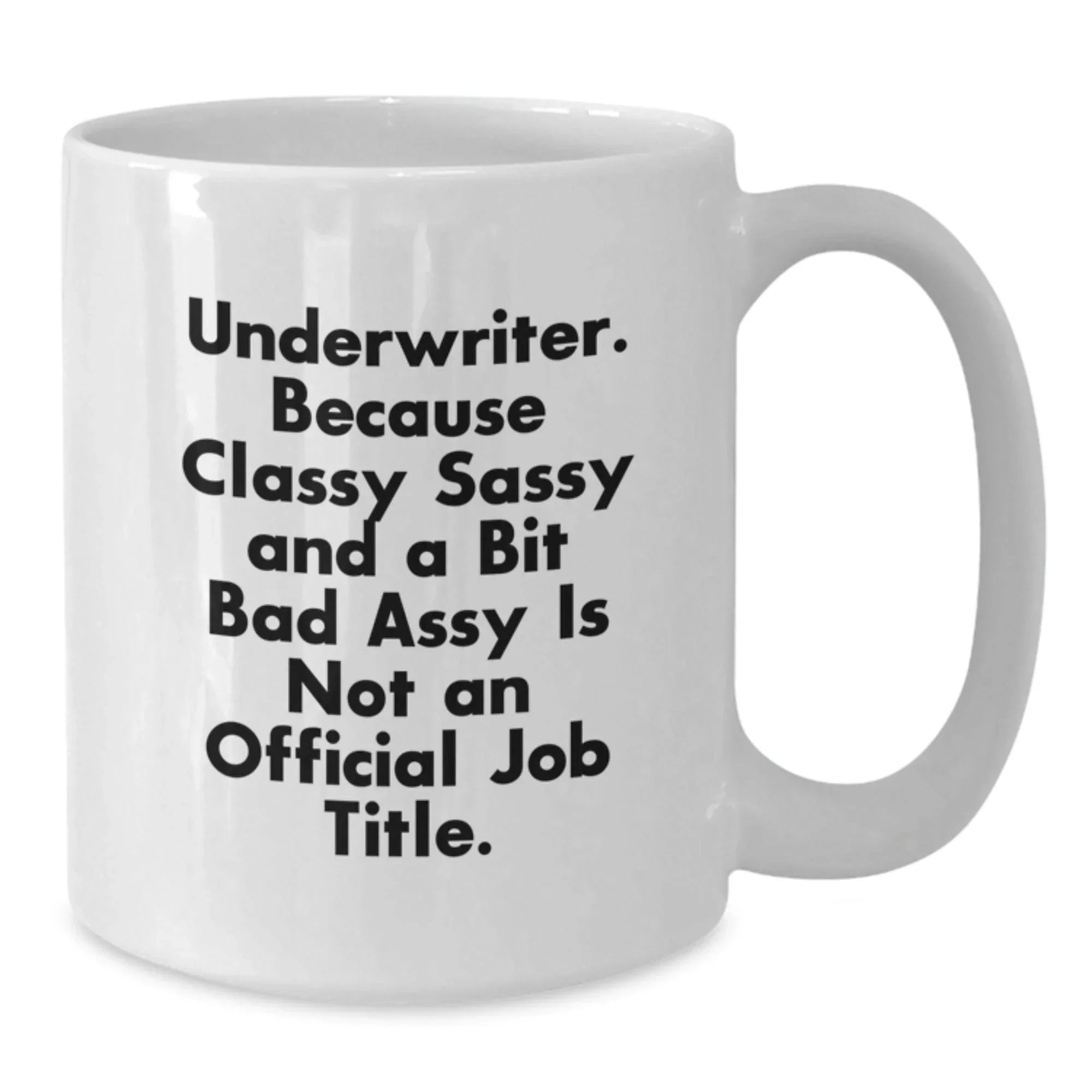 Funny Underwriter Christmas Unique Gifts from Friends for Underwriter White Coffee Mug Quote - Gifts for Underwriter Men Women Coworkers Family