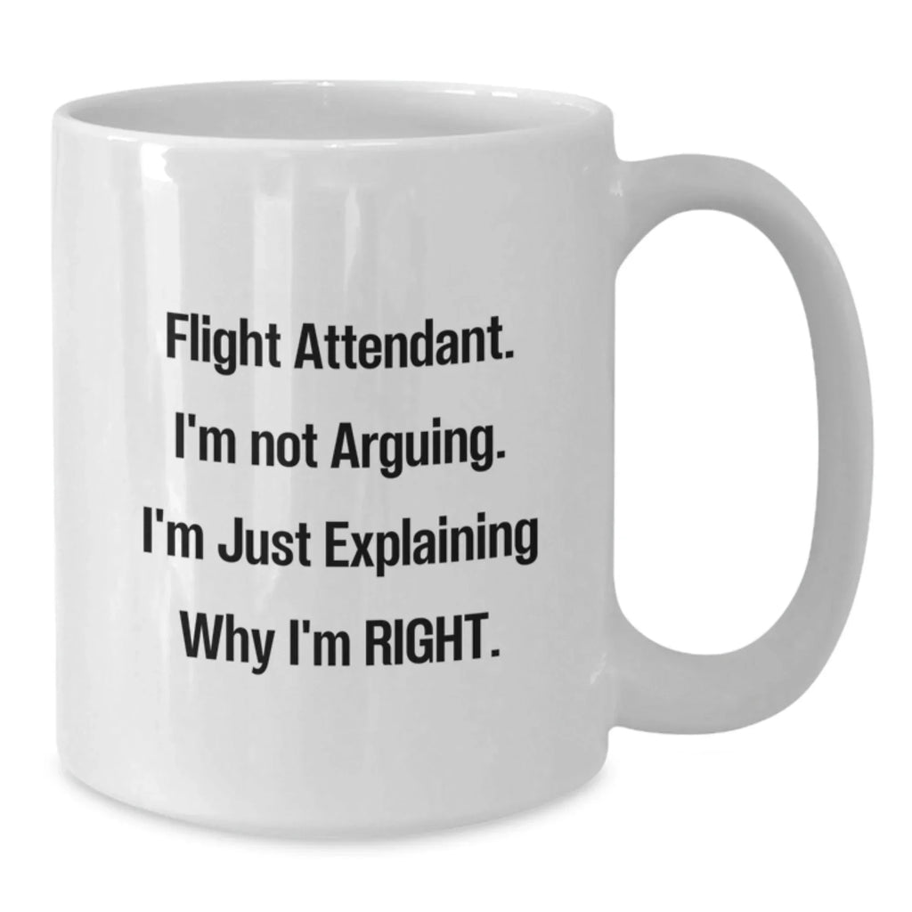 Funny Flight Attendant Gifts from Friends for Flight Attendant, Funny Mug for Flight Attendant, Flight Attendant Unique Christmas Unique Gifts
