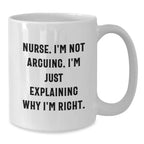 Funny Nurse Gifts from Friends White Coffee Mug - Christmas Unique Gifts for Nurse, Inspirational Quote - 11oz or 15oz Ceramic Mug