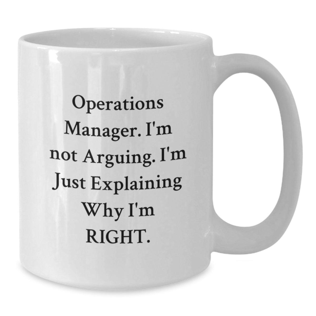 Operations Manager Gift for Him - Insightful Keepsake White Coffee Mug - Additional