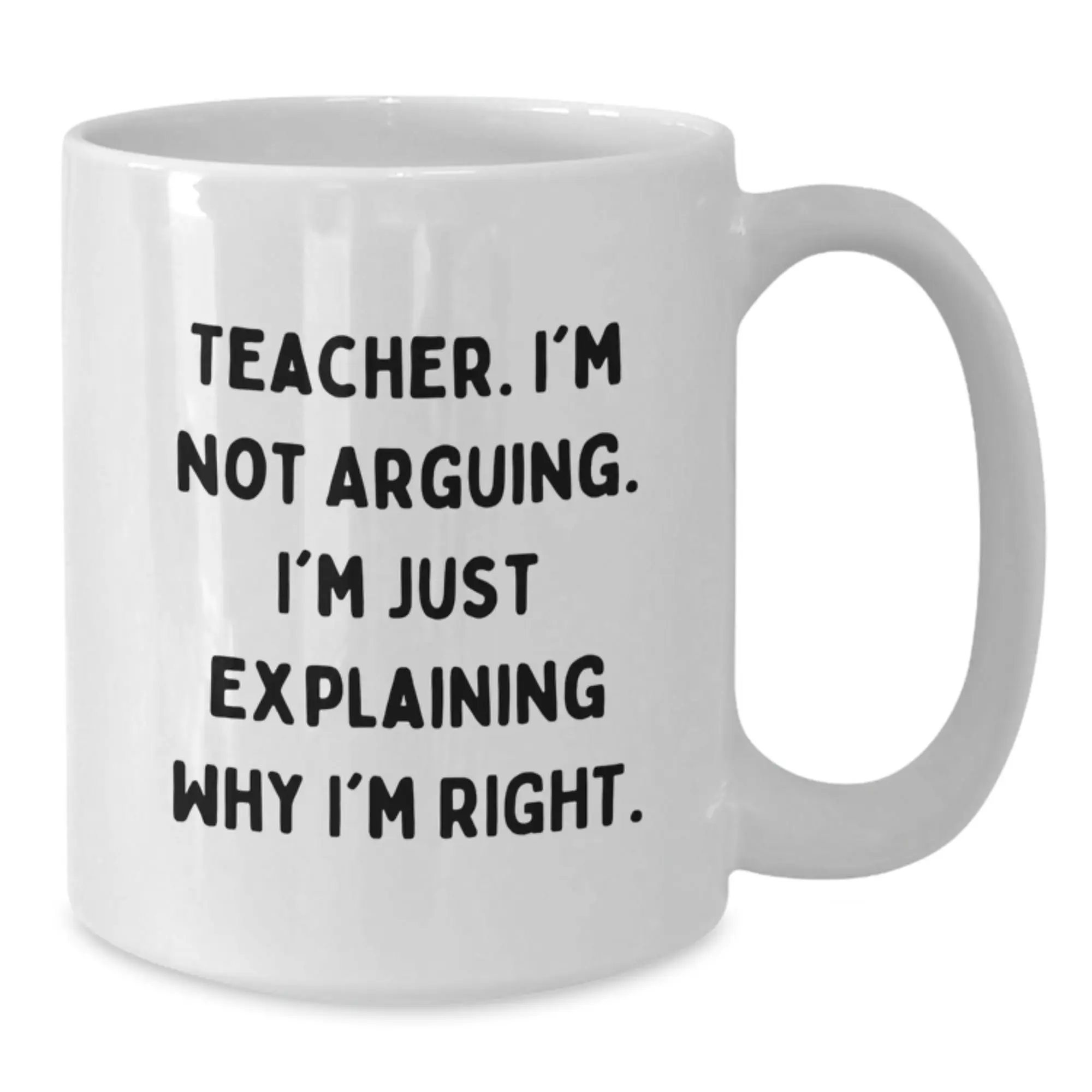 Teacher Keepsake White Coffee Mug for Him Birthday Gift Ceramic 15oz - Additional