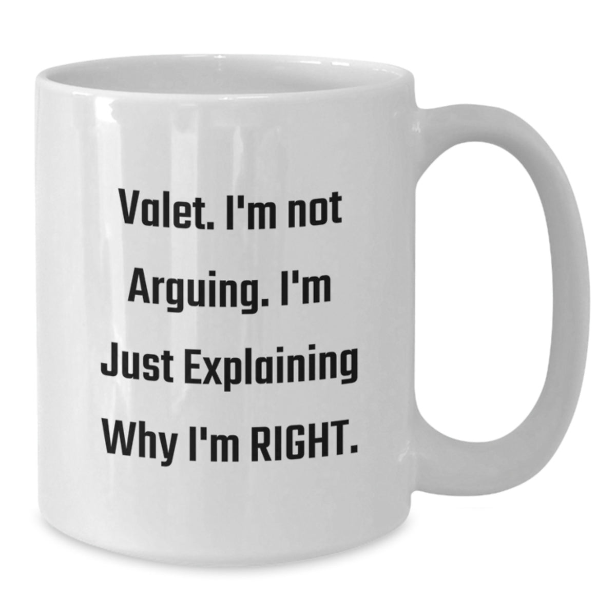 Christmas Gift for Her - A Humorous Valet Coffee Mug Present - Additional