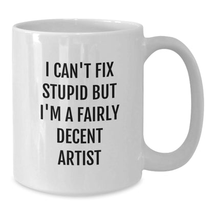 Gifts from Friends for the Artist in Your Life - Funny White Coffee Mug - White Christmas Unique Gifts - Additional