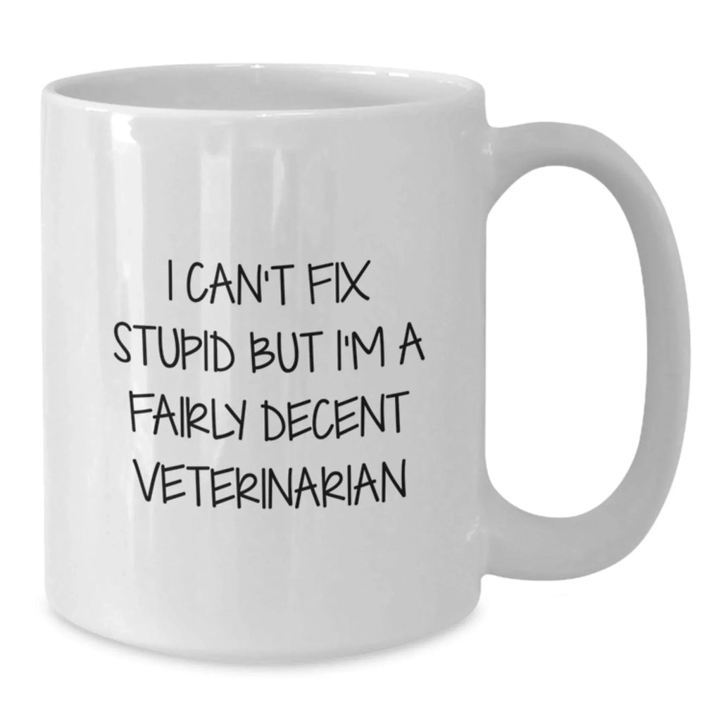 Funny Veterinarian White Coffee Mug Gifts for Veterinarian Men Women Friends Coworkers Family from Friends