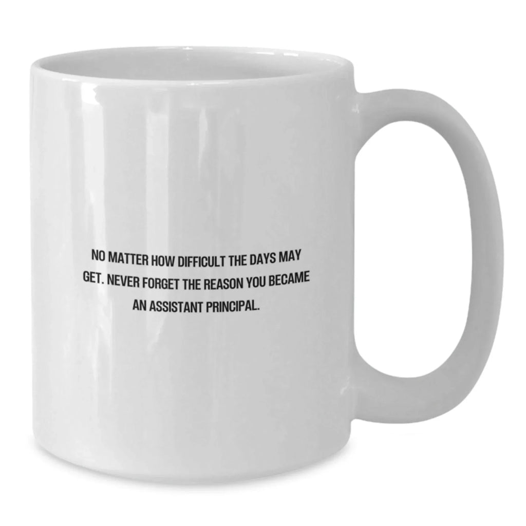 Funny Inspirational Assistant Principal White Coffee Mugs Gifts from Family for Christmas Unique Mugs