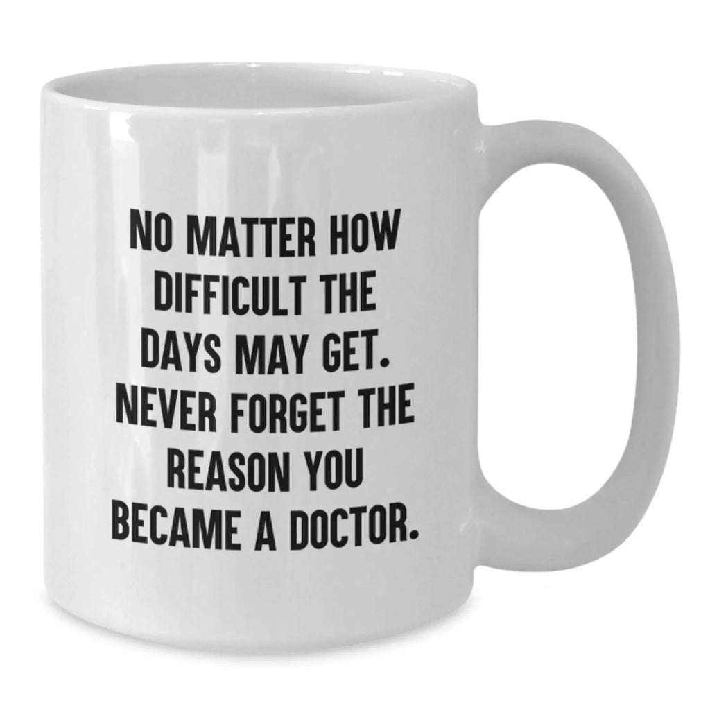 Funny Doctor Quotes White Coffee Mugs Gifts from Men to Women Doctors at Christmas Unique