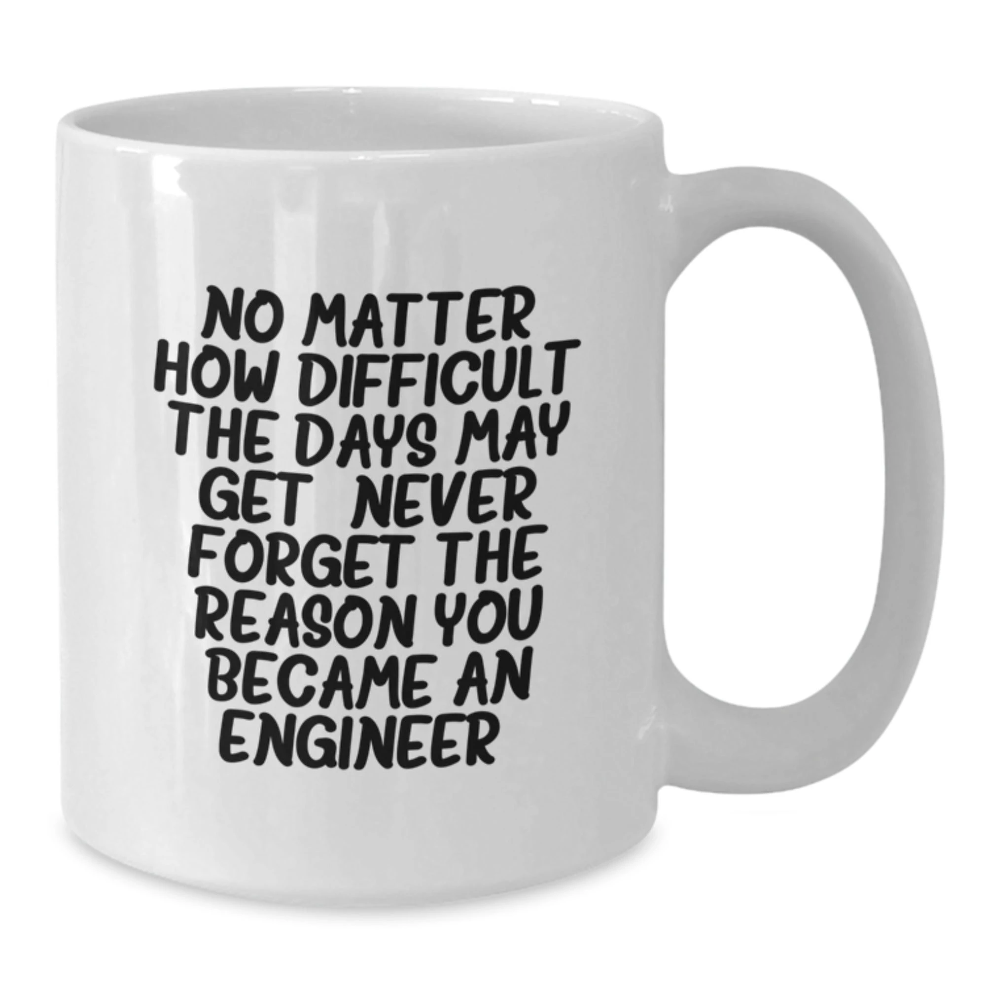 Funny Engineer White Coffee Mug, Engineer Gifts from Friends, Inspirational Quote for Christmas Unique Gifts for Men