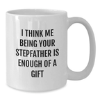 Stepfather Keepsake Ceramic White Coffee Mug Birthday Gift for Him - Additional