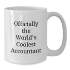 Funny Gifts for Accountants - Officially The World's Coolest Accountant White Coffee Mugs, Perfect Christmas Unique Gifts from Friends to Colleagues, Unique