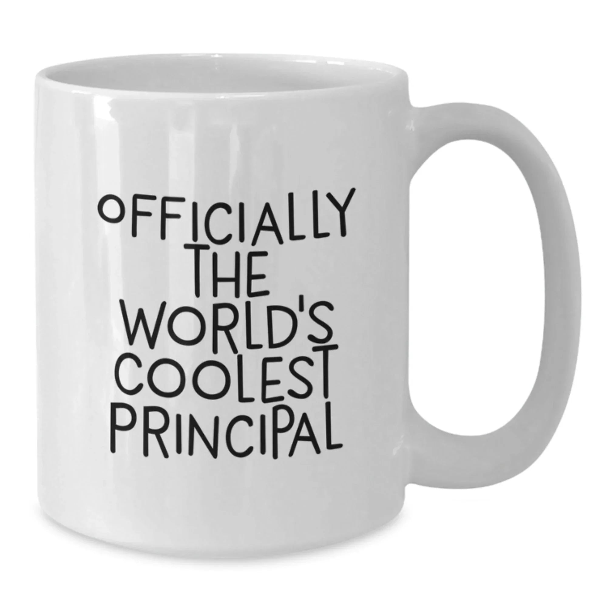 Funny Principal White Coffee Mugs Gifts from Men to Family, Unique Principal Office Decor for Christmas Unique Gifts