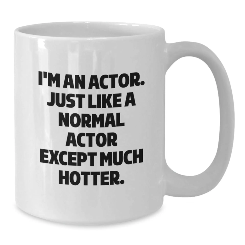 Actor Keepsake Ceramic White Coffee Mug for Him Graduation Gift - Additional