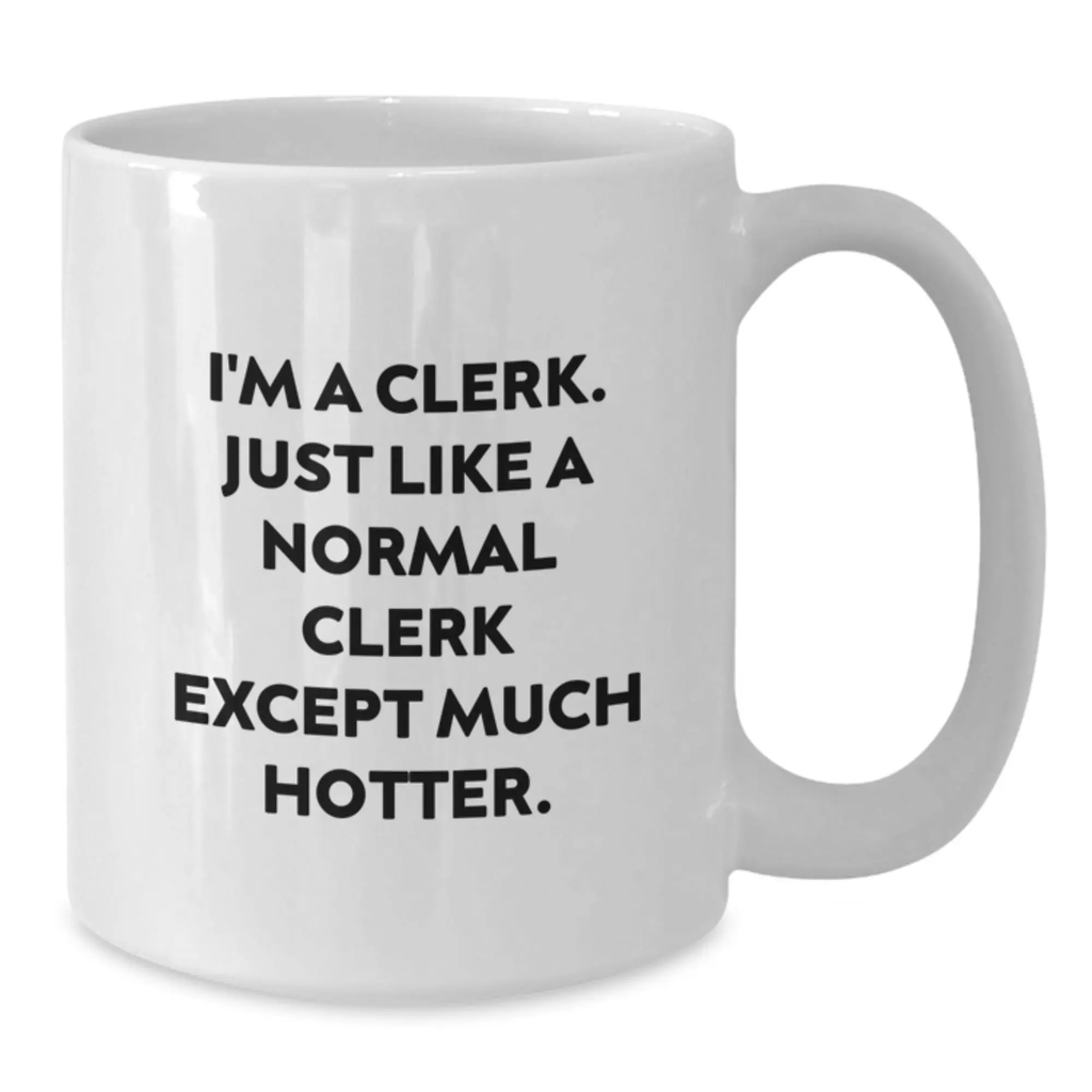 Clerk Keepsake White Coffee Mug for Him Graduation Gift 11oz - Additional