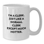 Clerk Keepsake White Coffee Mug for Him Graduation Gift 11oz - Additional