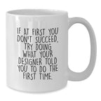 Funny Designer Gifts from Men to Friends, Inspirational White Coffee Mugs for Christmas Unique Presents