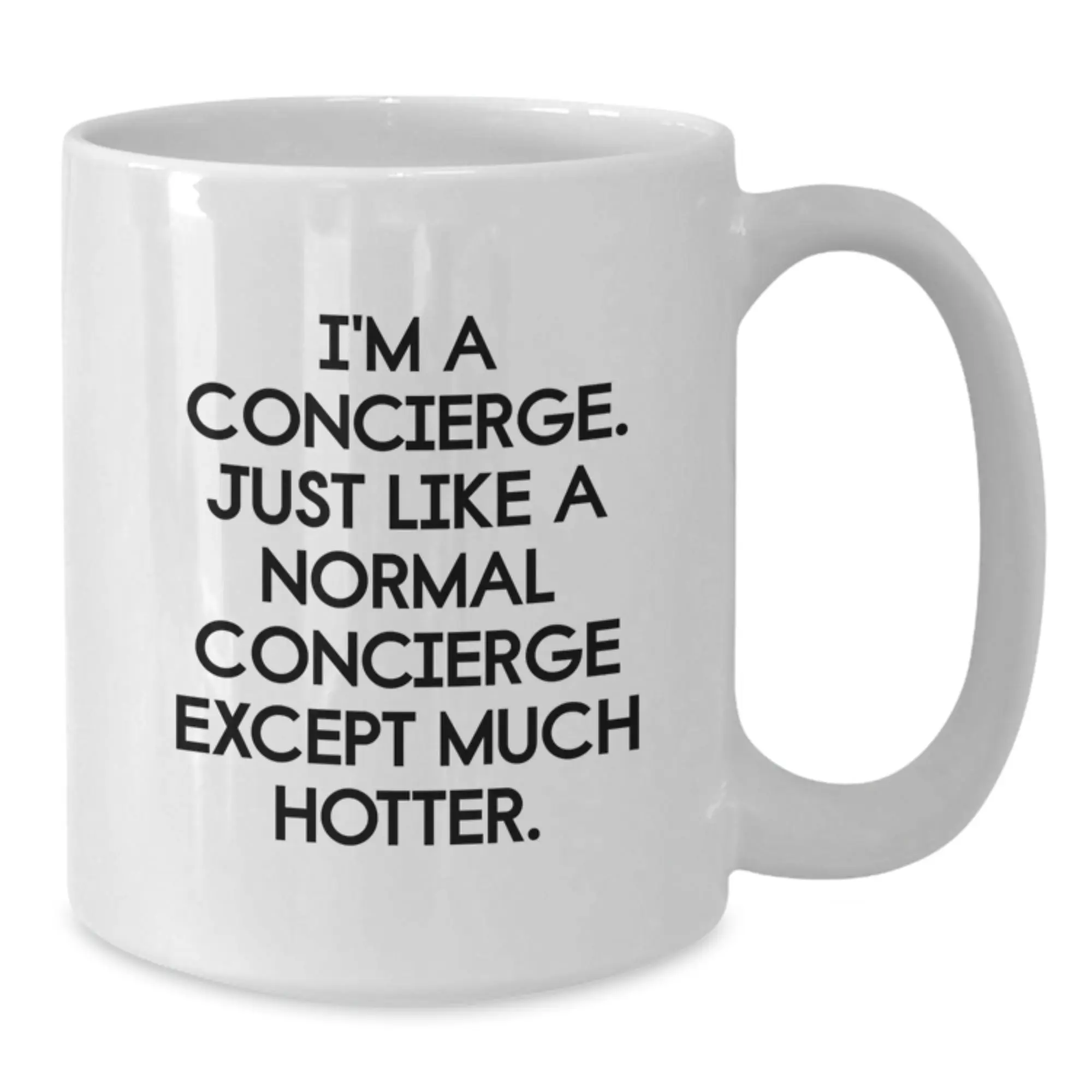 Funny Concierge Gifts for Friends and Family - White Coffee Mug for Graduation Unique Gifts from Men to Women - Additional
