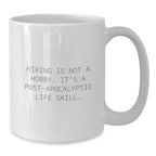 Funny Hiking Gifts for Men - White Coffee Mug from Friends for Hiking Enthusiasts This Christmas Season
