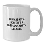 Trivia Enthusiast Gifts from Friends, Gifts for Trivia Lovers, Funny White Coffee Mug