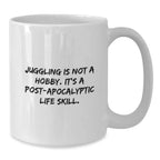 Funny Juggling White Coffee Mug Gifts from Friends, Unique Christmas Unique Gifts for Juggling Enthusiasts, Juggling Life Skill Inspiration