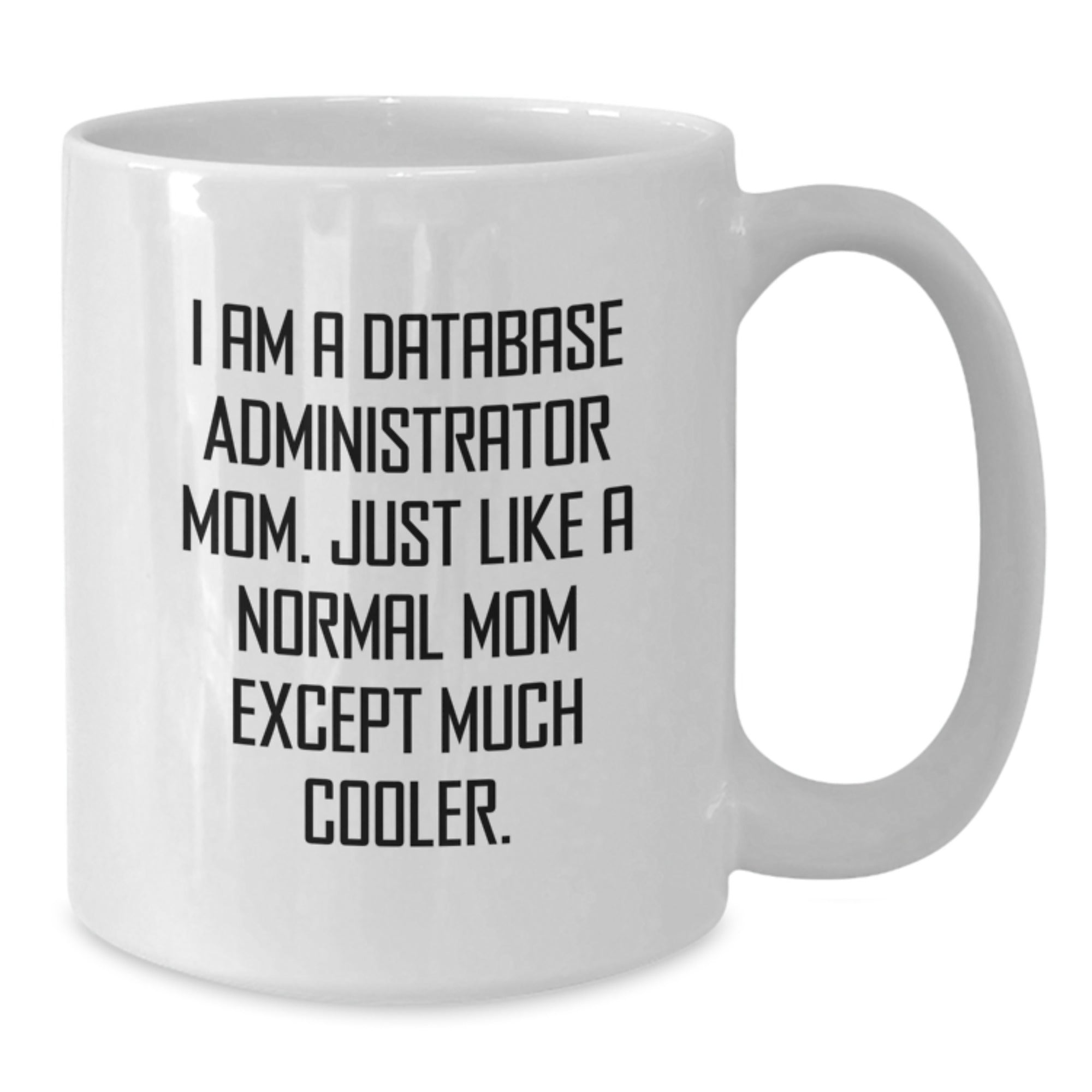 Funny Database Administrator Gifts - White Coffee Mug for Database Admin Mom, Perfect Insulting Mug for Christmas Unique Gifts from Friends to Family