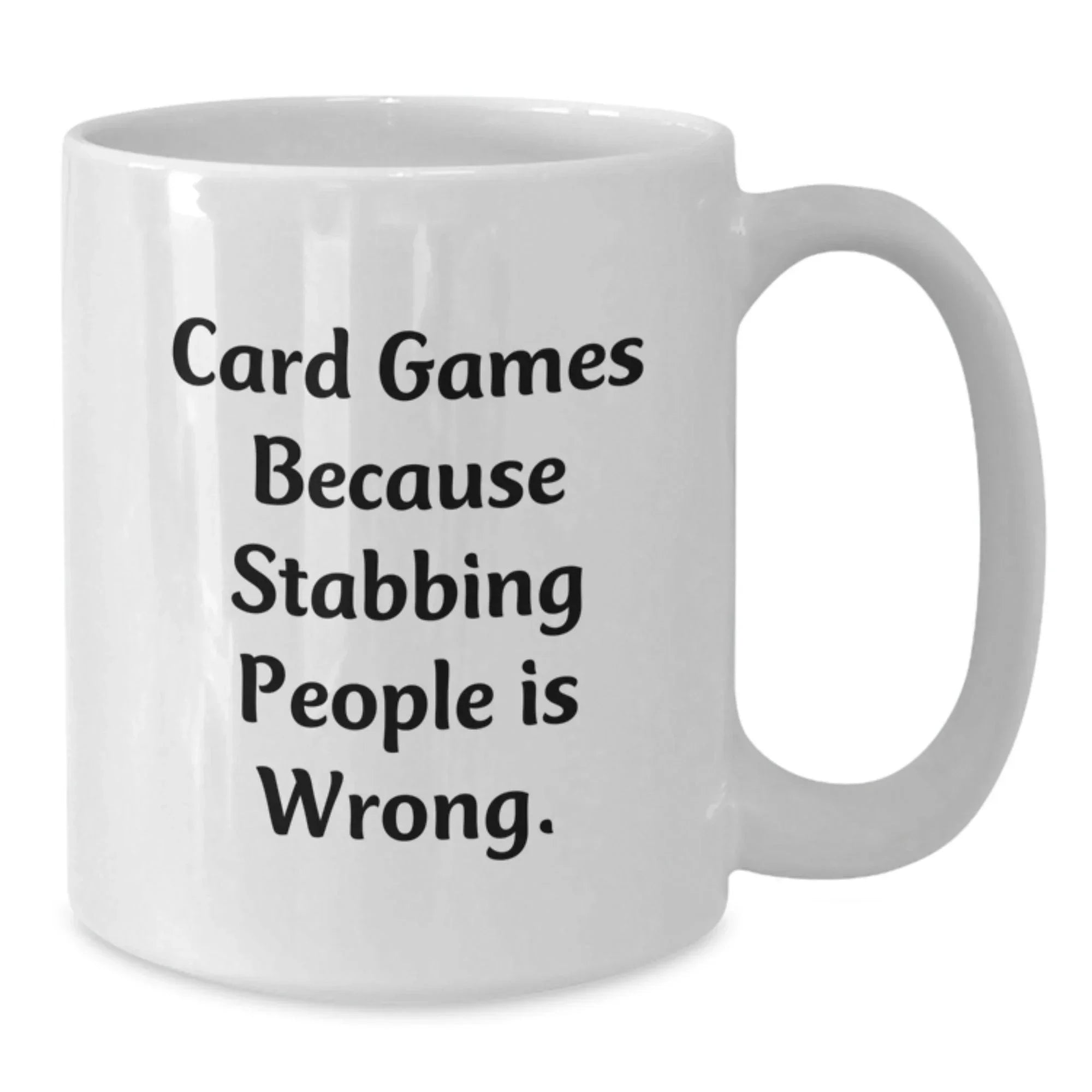 Funny Card Games Christmas Unique Gifts for Card Game Lovers, White Coffee Mug, Gifts from Friends to Card Game Enthusiasts