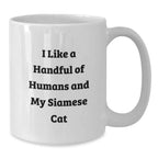 Siamese Cat Lover Christmas Unique Gift Funny White Coffee Mug for Friends and Family
