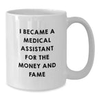 Funny Medical Assistant White Coffee Mugs Gifts from Men to Medical Assistants on Christmas Unique