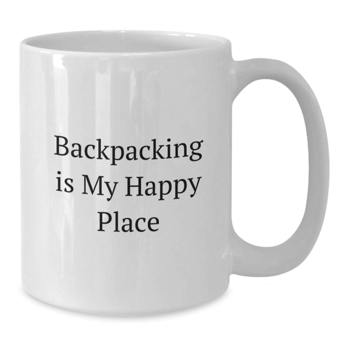 Backpacking Keepsake Gift for Him - Backpacking Is My Happy Place Quote - Additional