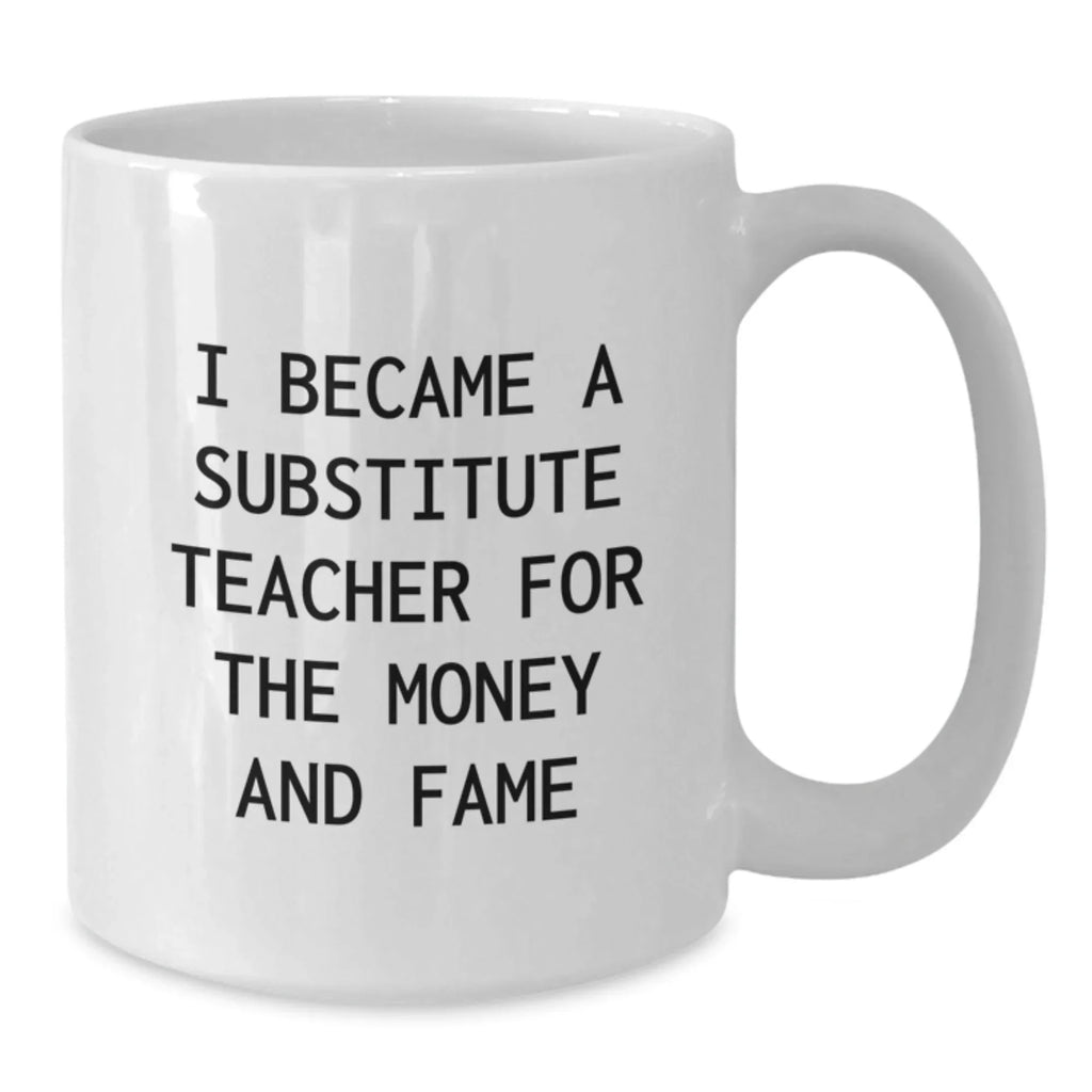 Funny Substitute Teacher Gifts for Christmas Unique Presents for Men and Women Friends Coworkers Family