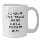 Agent Keepsake White Coffee Mug for Him Birthday Gift Premium 11oz - Additional