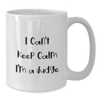 Funny Judge Gifts, White Coffee Mug, 'I Can't Keep Calm I'm A Judge', Ideal Gift for Judge Friends and Family at Christmas