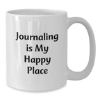 Funny Journaling Quotes, Gifts for Journaling Lovers, White Coffee Mugs, Unique Graduation Gifts from Family, Friends, Coworkers - Additional