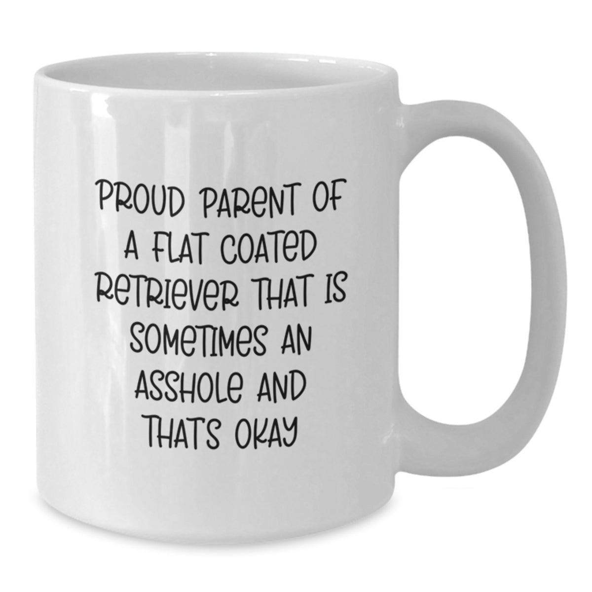 Christmas Gift for Her Humorous Flat Coated Retriever Parent Present - Additional