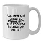 Artist Keepsake White Ceramic Coffee Mug 11oz for Him Birthday Gift - Additional