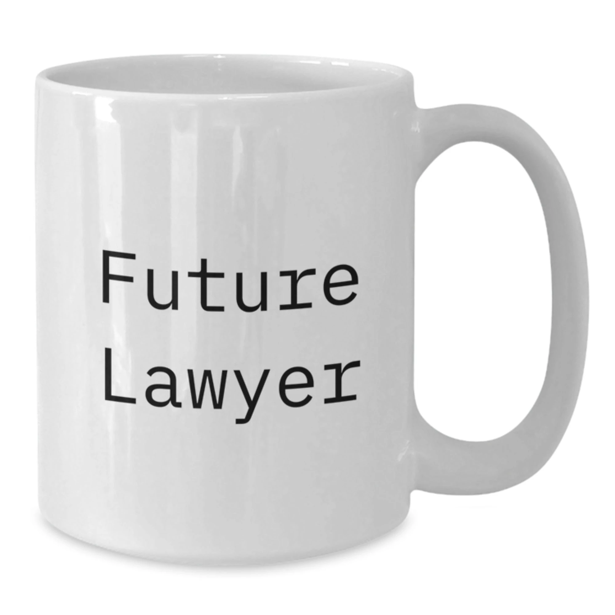 Funny Inspirational Lawyer Gifts from Men to Future Lawyer White Coffee Mug for Lawyer Office Christmas Unique Gifts
