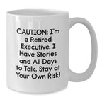 Funny Executive Quotes, White Coffee Mugs for Men, Women, and Friends, Christmas Unique Gifts from Family, Coworkers, and Executives