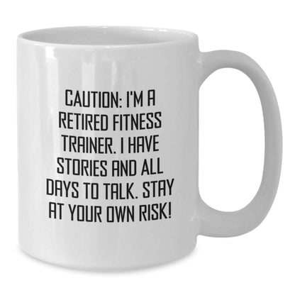 Fitness Trainer White Coffee Mug, Funny Quote, Ideal Gift for Fitness Trainers Men Women Friends Coworkers Family - Additional