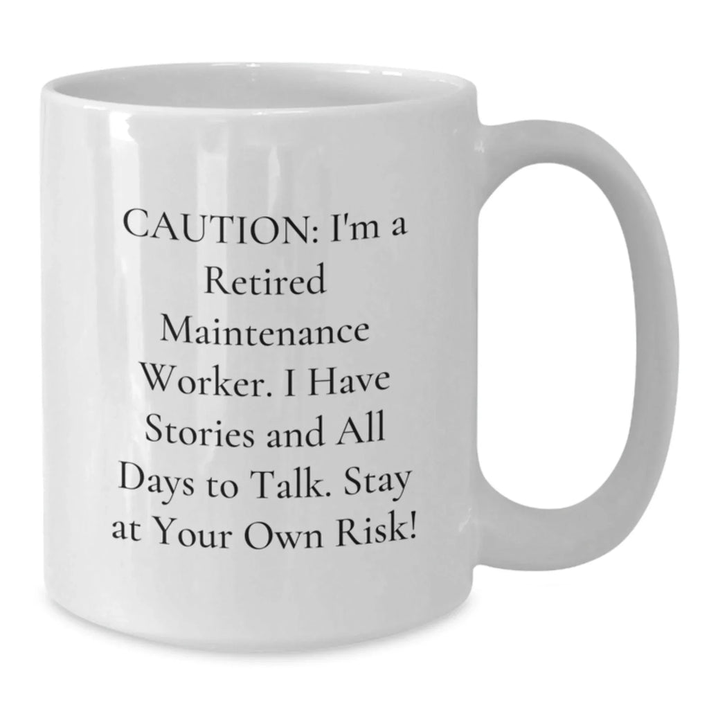 Funny Maintenance Worker Gifts for Christmas Unique White Coffee Mugs Gifts from Family