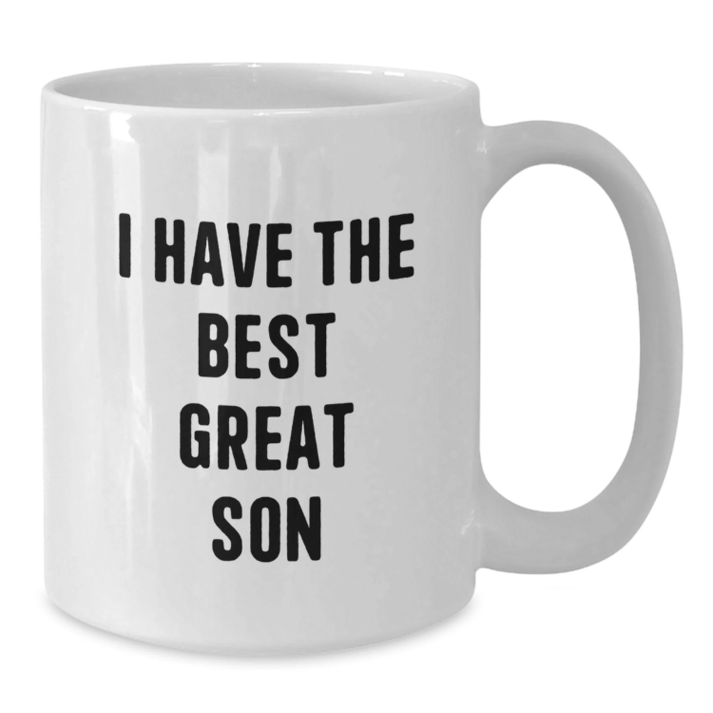 Funny Son Gifts, Unique White Coffee Mug, I Have The Best Great Son Quote, Gifts from Mom, Gifts for Son - Additional