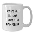 New Hampshire White Coffee Mugs Funny Quote Gifts for Friends from New Hampshire Christmas Unique Mugs