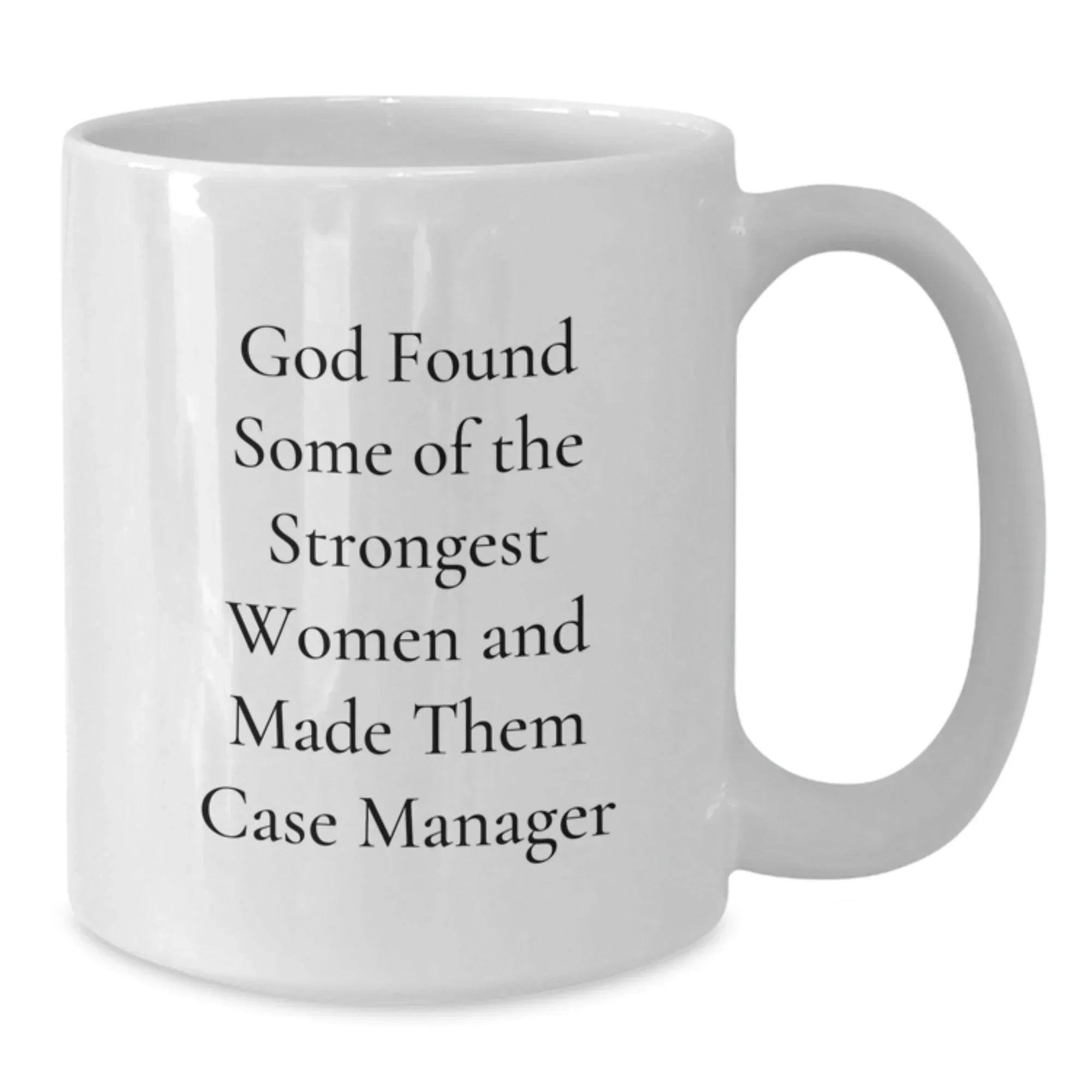 Funny Case Manager Gifts from Friends, Inspirational White Coffee Mug, Christmas Unique Presents for Case Manager Women