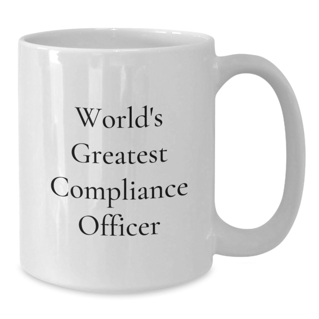 Compliance Officer Gift for Him - World's Greatest Keepsake White Coffee - Additional