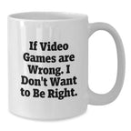 Funny Gaming Quote White Coffee Mug, Gifts from Friends for Playing Video Games Enthusiasts, Christmas Unique Gift Ideas for Men and Women