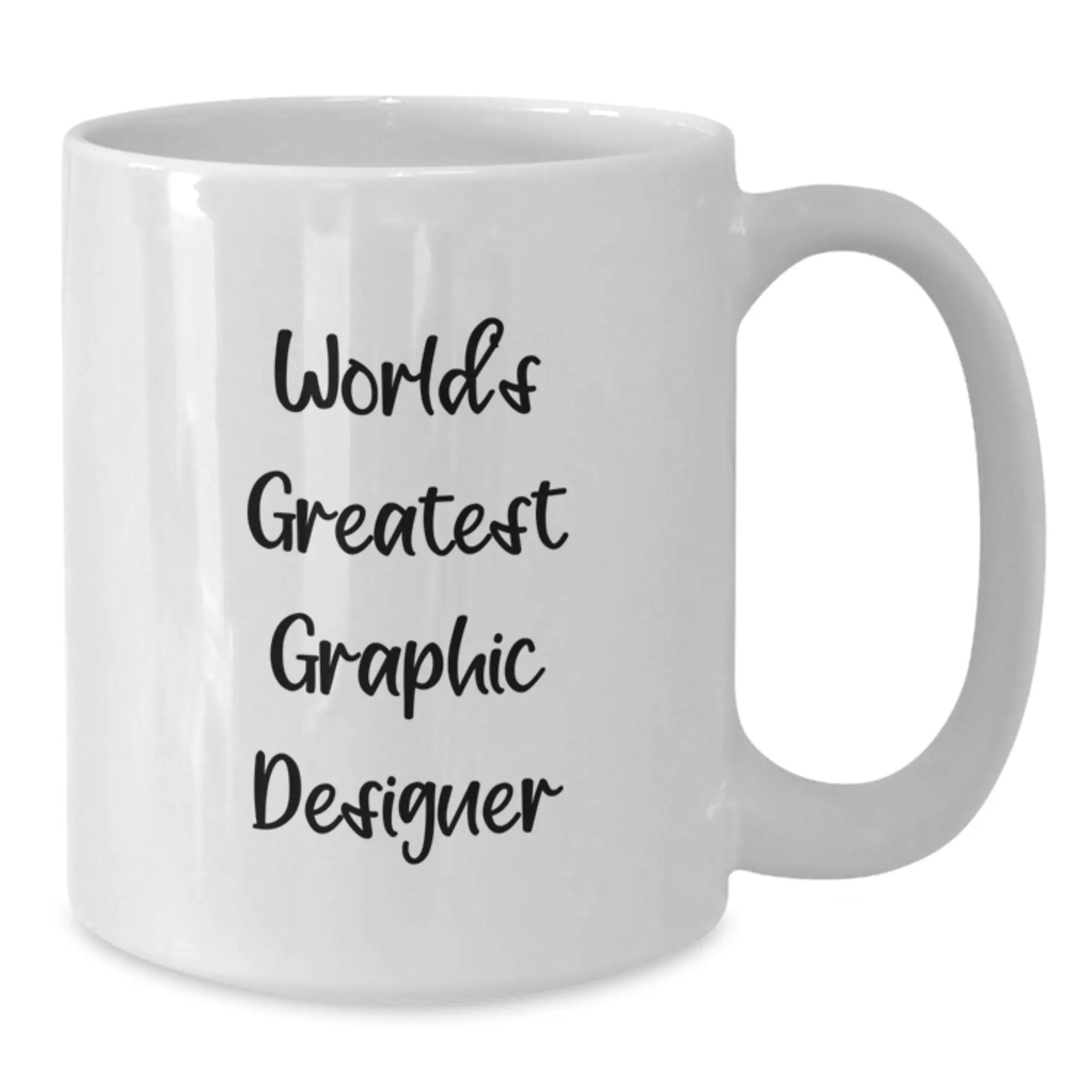 Funny Graphic Designer Gifts for Men from 'World's Greatest Graphic Designer' White Coffee Mug on Father's Day - Additional