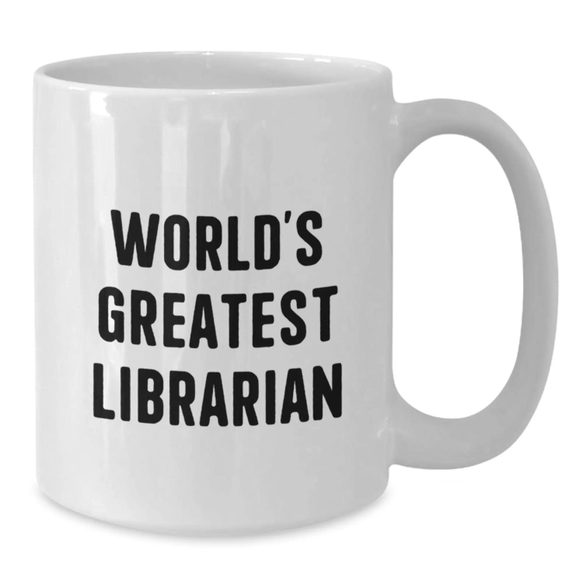 Funny Librarian Gifts from Friends White Coffee Mugs - 'World's Greatest Librarian' Quote for Mother's Day Unique Gifts for Librarians - Additional