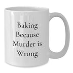 Baking Enthusiast Funny White Coffee Mug Gifts from Friends for Baking Lovers - Christmas Unique