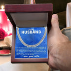 To My Husband - Making Memories - Cuban Link Chain Necklace