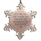 Funny Mortician Gifts from Men to Mortician Snowflake Ornament Stainless Steel Christmas Unique Gifts