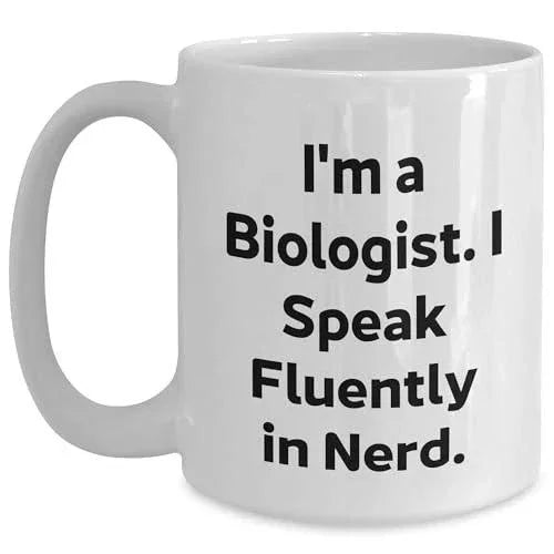 Spring Pet Products Funny Biologist Quotes Gifts for Him Her Christmas White Coffee Mug 11oz 15oz Capacity