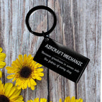 Sarcastic Aircraft Mechanic Keychain Gifts, Christmas Holiday Gifts for Aircraft Mechanic Birthday, Aircraft Mechanic: Because greatness is woven